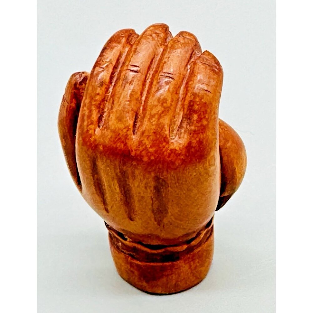 Netsuke Hand Carved Boxwood Mouse Toggle Luck Charm 2 inch Japanese Inro Ojime - Picture 3 of 6